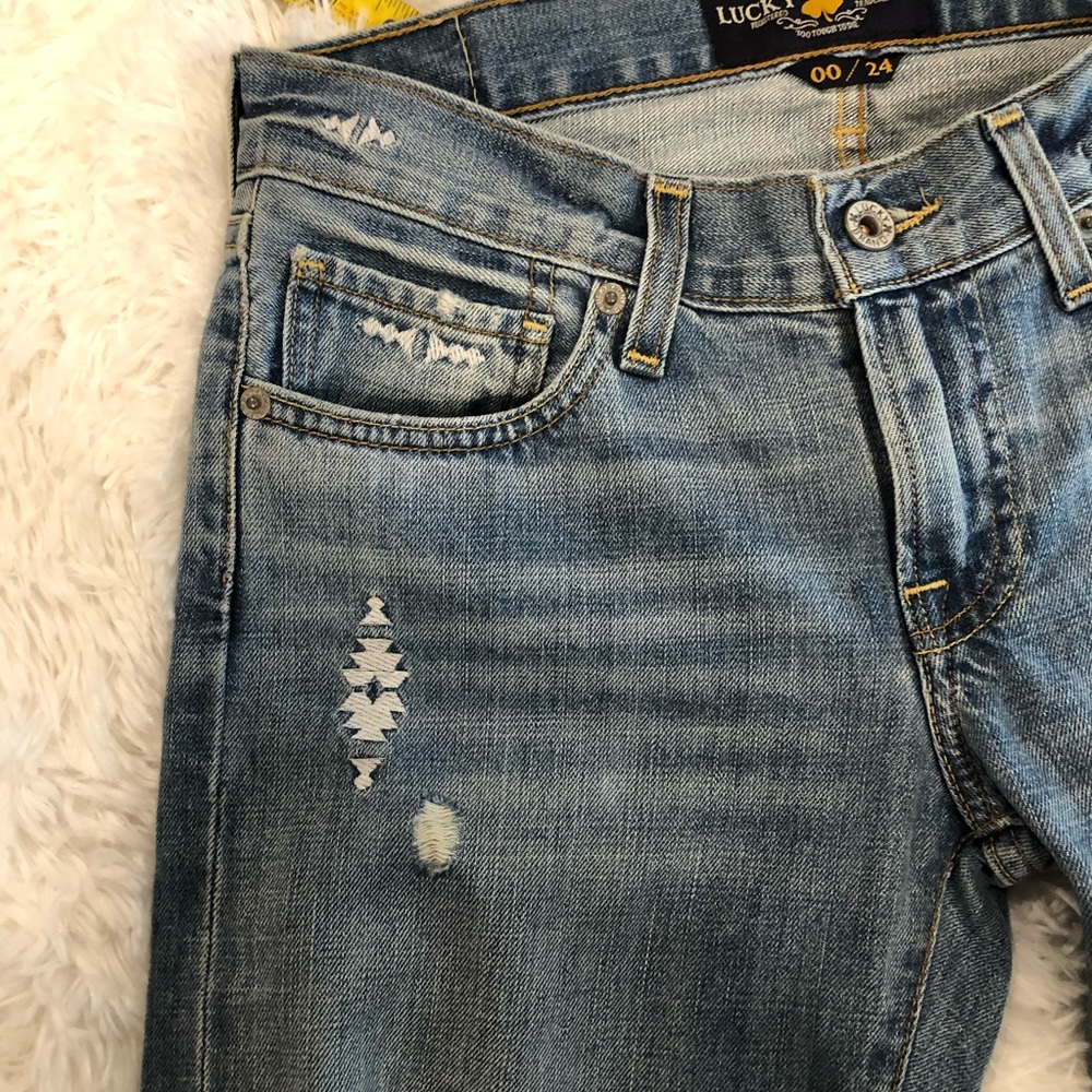 Lucky Brand Sienna SLim Boyfriend Jeans 00/24 - Picture 7 of 8